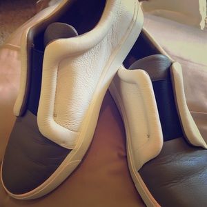 VINCE Caden Leather & Textile Skate Sneaker